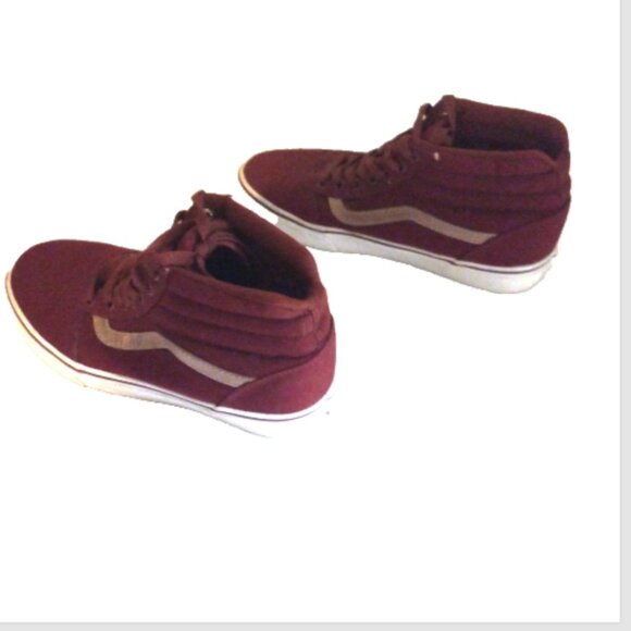 VANS Sk8-Hi High Top Sneakers Maroon Canvas Women’s 7.5 Lace Up EUC - Picture 9 of 9